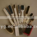 Wooden handle industry brass cleaning brush wood brush