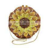 New Design Hard Box Yellow Sunflower Woman Handbag Ladies Purses Evening Clutch Bag (88165A-GY) thumbnail-2