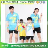 Custom High Qulity Badminton Sport Tracksuit family Badminton uniform