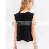 Custom Printing Top Sleeveless Printing Crop Top for Women thumbnail-2