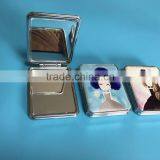 Custom Promotion Wholesale Leather Travel Mirror thumbnail-1