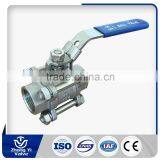 High Quality Competitive Stainless Steel Three Piece Stainless Steel Ball Valve thumbnail-1