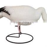 Plastic Hunting Goose Decoys With Iron Hoop Pedestal For Hunting in Three Head Position