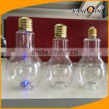 Big Mouth 500ml 700ml Colorful LED Plastic Bulb Bottle for Juice thumbnail-4