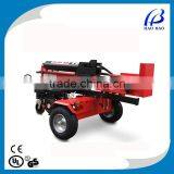High Quality HAOBAO LS100P Horizontal and Vertical Gasoline Engine 50 Ton Hydraulic Log Splitter With Ram, Front Wheel With Lift thumbnail-3