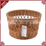 Supermarket Store Fruit Bread Display Hollow Pattern Round Bulk Picnic Baskets