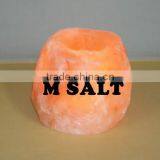 Himalayan Tea Lights & Candle Holder / Natural Salt Candle Holders / Rock Salt Candle Holder thumbnail-1