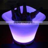 PE Portable Ice Cooler Champagne RGB Color Changing Cordless Rechargeable Led Ice Bucket Light thumbnail-3