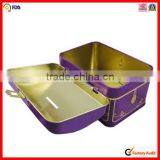 Rectangle With Lock Money Saving Metal Tin Box
