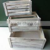 Custom White Wash Wooden Crate for Fruit and Vegetable thumbnail-6