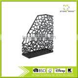 Metal Nest File Stand Magazine Holder Black thumbnail-1