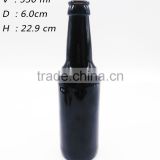 330ML amber beer glass bottle, customized logo