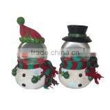 2014 New Handmade Resin Christmas Snowmen for Sale thumbnail-3