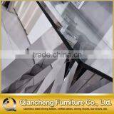 Modern Glass Top Stainless Steel Frame tv Stand thumbnail-4