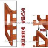 Natural Pine Wine Storage Shelf Wine Rack Natural Bamboo Wine Rack/Bamboo Wine Bottle Holder,black and Carbonized thumbnail-3