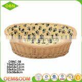 Wholesale Handmade Rattan Cat Basket Natural Wicker Dog Basket thumbnail-3