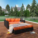 Cheap 4 Piece Outdoor Patio Wicker Daybed With Cushion thumbnail-2