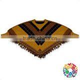 Tight Cuff Dolman Sleeve Sweater Shirts Brown Top Ladies Shawl thumbnail-2