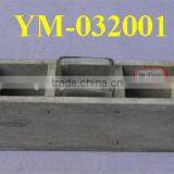 Mini Wooden Candlestick Holder With Glass thumbnail-1