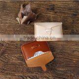 China Leather Products OEM/ODM Accepted Handmade Leather Name Card Holder Leather Coin Purse thumbnail-6