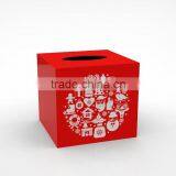 Set of Christmas Lacquer Coaster, Placemat, Tray and Tissue Box thumbnail-6