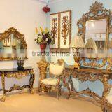 Living Room Furniture Set Italian Design Console Table With Framed Mirror thumbnail-6