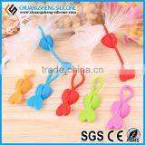 Amazon Best Selling Popular Silicone Earphone Wire Rope Coil Winder for Android Data Cable thumbnail-4