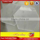 Polished White Carrara Marble Coasters Hexagon Tiles thumbnail-4