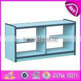 Wholesale Cheap Children Furniture Shelf Wood Hollow Cabinets W08C191 thumbnail-1