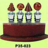 5pcs Stainless Steel Wine Stopper thumbnail-1