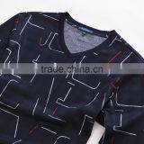 Men's Long Sleve V-neck Fashion T-shirt thumbnail-6