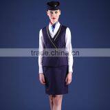 New Design Fashion Airline Uniform Airline Stewardess thumbnail-5