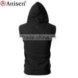 Oem Wholesale Fashion Design Men Hooded Vest thumbnail-2