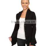 OEM Service is Provide Women 2/3 Botton Coat Fleece Fabric With Two Side Pocket Made in China thumbnail-5
