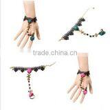 Europe Fashion Lace Jewelry Sets Wholesale Windmill Charm Bracelet Jewelry With Ring Set thumbnail-1