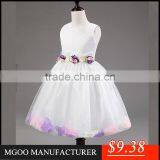 MGOO 2016 New Arrival New Year Girls Birthday Dresses Infant Tutu Petal Flowers Winter Dresses MGG006 thumbnail-2