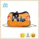 Promotional Plush Gold Toy Cat Animal Zipper For Kids Coin Purse Good Quality Yellow Wholesale thumbnail-1