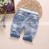Wholesale Boutique Clothes Kids Baby Jeans Child Denim Ruffle Pants thumbnail-2