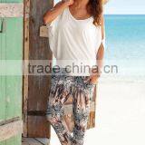 Women's Bat Wear Loose Short Sleeve t Shirts With Dropped Armhole Supplier thumbnail-2