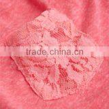 2017 Shandao New Sample Daily Wear Summer Casual Sleeveless Round Neck Slim Pocket With Lace Pink Cotton Women Tank Top thumbnail-6