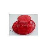Big Crown Fashion Ladies Sinamay Hat In 2 Layers Trimmed With Organza, Feathers for Party thumbnail-1