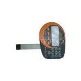 PET Membrane Keyboard For Security Systems With LCD Window and Gold Metal Domes