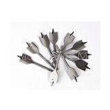 10mm 32mm 35mm 45#Steel Flat Wood Bit Set With Bright / Tin - Coated thumbnail-1