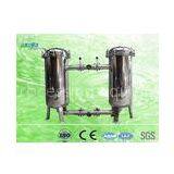 High Pressure Stainless Steel 1 Inch Twin BagFiltersWithStrainerHousing