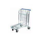 Medium Duty Colored Coating Metal Warehouse Carry Trolley For Grocery Store