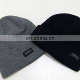 Wholesale Grey Men's Knit Slouch Beanie thumbnail-6