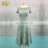 ED Bridal Factory Custom Knee Length Lace Bridesmaid Dress With Short Lace thumbnail-1
