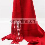 2017 Plain Woven Woolen Autumn Winter Women Neck Warm Pashmina Scarf Shawl Long Fringes Fashionable Cashmere Scarves thumbnail-4