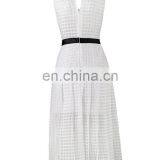 Sleeveless Long White Hollow Dress With Tube Tops for Beautiful Women thumbnail-2