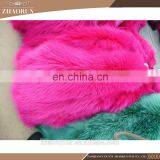100% Real Raccoon Fur Skin / Pink Raccoon Fur Pelt for Garment thumbnail-3